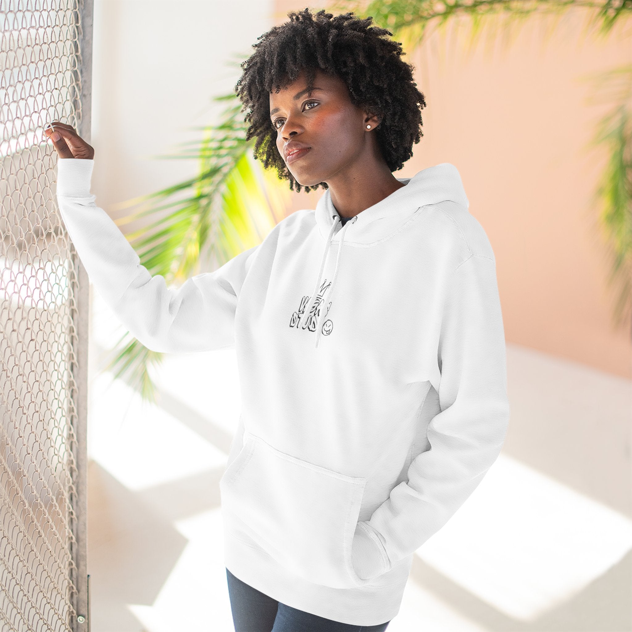 VAGAS studio - Sweat à capuche en polaire à trois panneaux