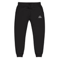 VAGAS studio  —  Embroidered Black Fleece Sweatpants